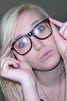 Amateur Nerd With Glasses Nude